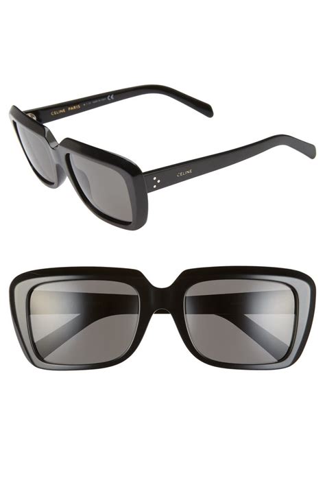 celine unisex square sunglasses 57mm|Celine original sunglasses.